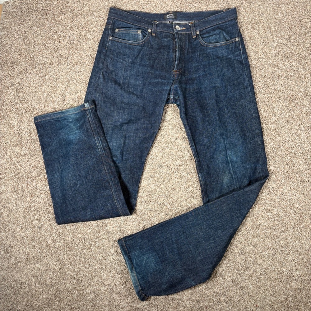 APC New Standard Jean Classique Indigo Selvedge Denim Straight Leg Mens 32